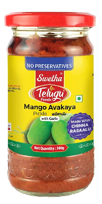 Swetha Telugu Foods Mango Pickle, 300 g-1.webp